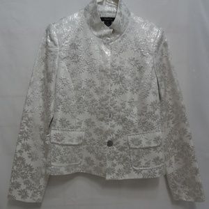 Arden B White and Silver Blazer